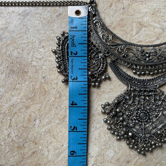 Silver Layerd Necklace - Picture 9 of 13